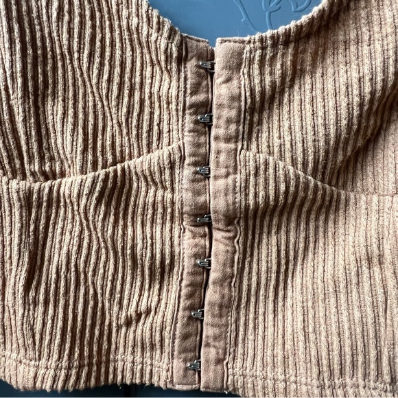 PacCares by PacSun Tropics Corset Tank Top Brown Size XS - Picture 3 of 5